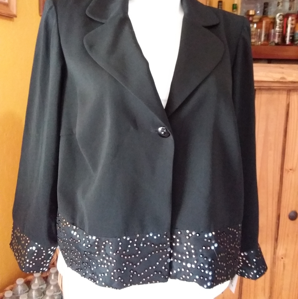 LEBOS SEQUIN BLAZER NWT - Picture 2 of 5